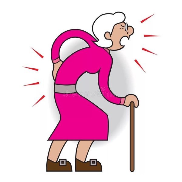 Старушка с больной спиной