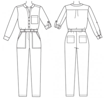 Детский полукомбинезон эскиз