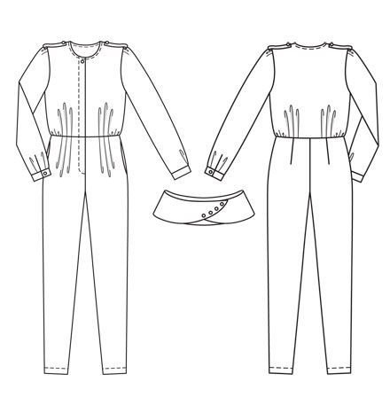 Комбинезон раскраска для детей