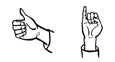 Жест мизинец вверх