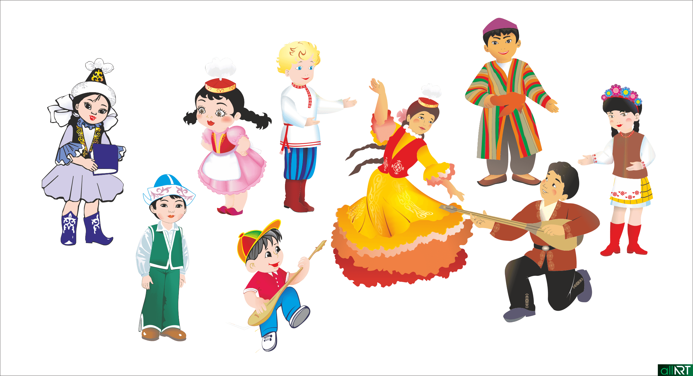 Хоровод людей разных национальностей 4 класс. Казахские национальные костюмы для детей. Дети казахи в национальных костюмах. Национальности для детей.