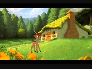 У оленя дом большой