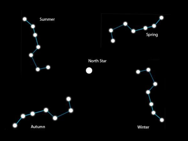 Ковш большой медведицы летом