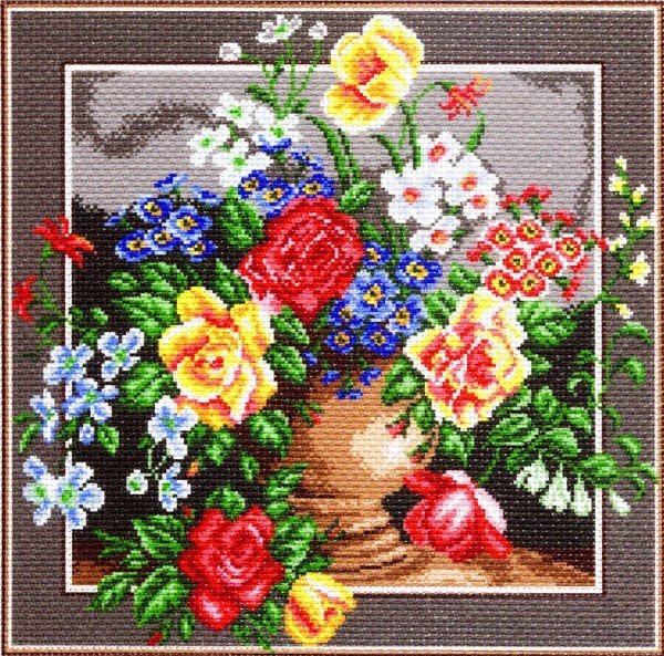 Матрёнин Посад вышивка крестом на канве