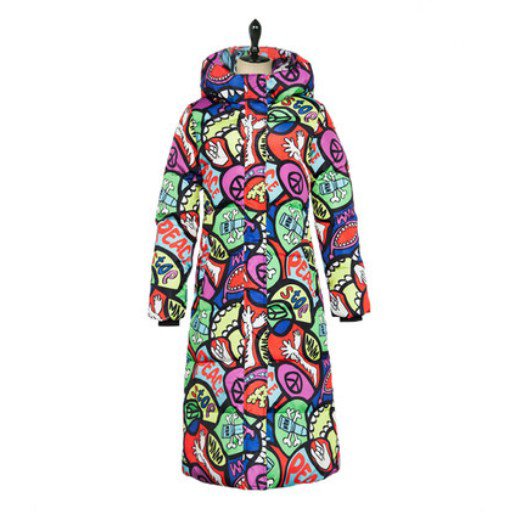 Разноцветные стеганые пальто