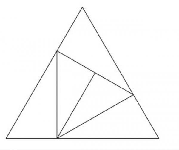 Треугольник желтого цвета