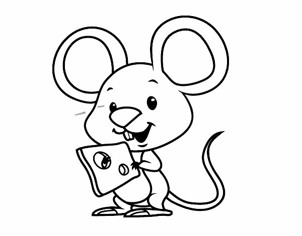 Раскраска мышонок