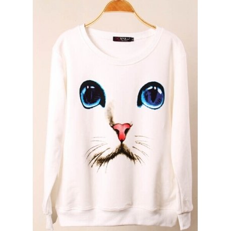 Кофты с принтом кота