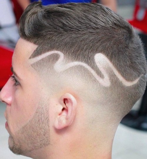 Причёски с рисунком для мужчин