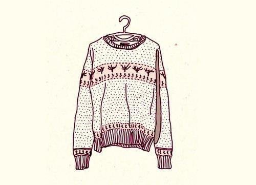 Свитер акварелью