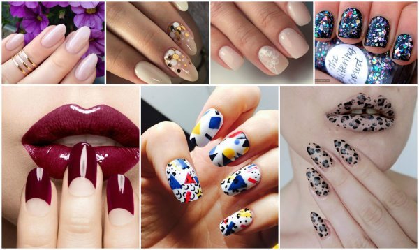 Рисунки на нарощенные ногти