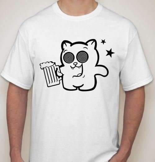 Прикольный принт на футболку