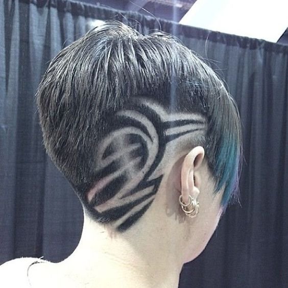 Короткие женские стрижки с выбритыми боками и затылком