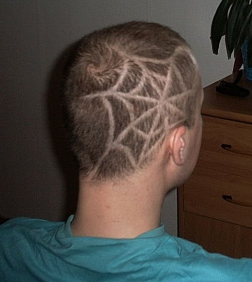 Рисунки на голове