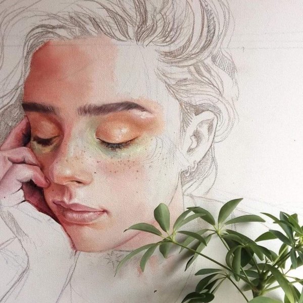 Рисунки девушек Эстетика