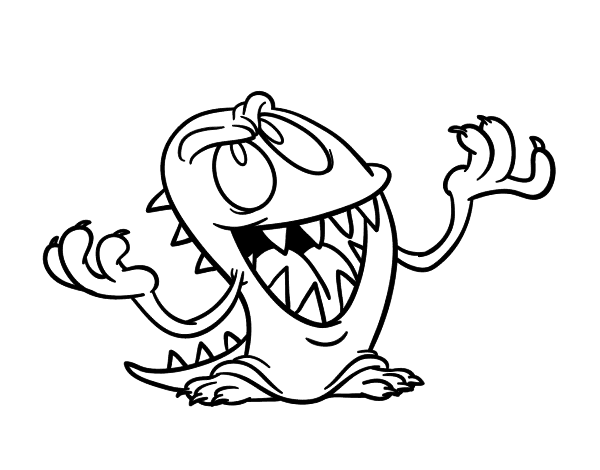 Монстр рисунок для детей