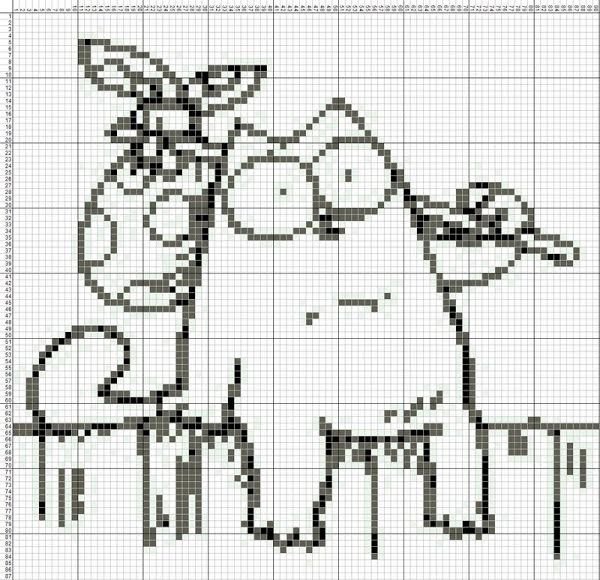 Схемы для вышивания крестиком кот Саймон