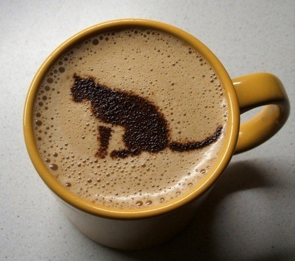 Прикольные рисунки на кофе