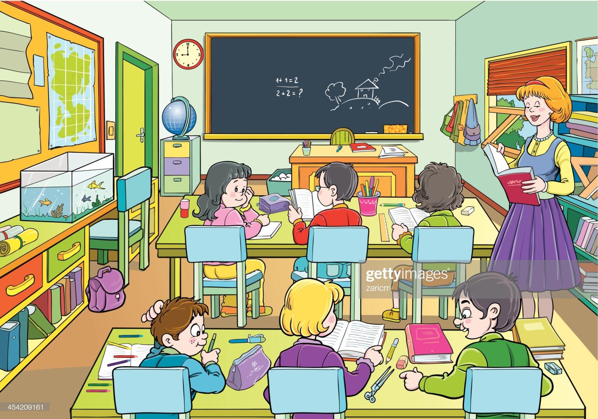 School is waiting. Рисунок классной комнаты в школе. Classroom для детей. Рисунок класса в школе. Классная комната с учениками.