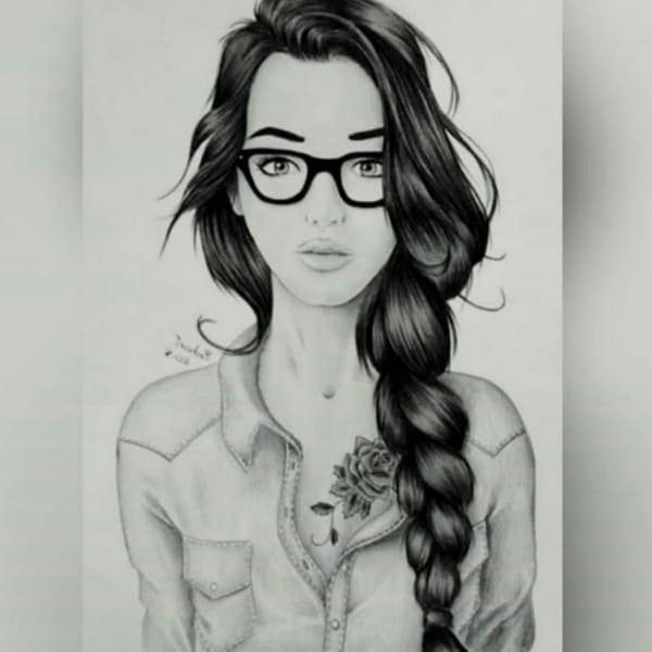 Красивые модные девушки рисунки