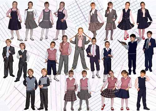 Школьная форма иллюстрация