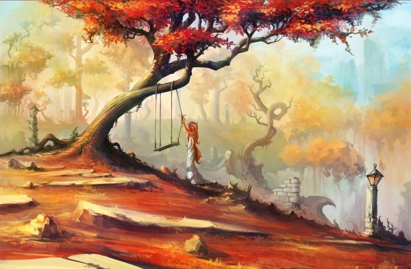 Леонпид Афремов "осенний парк"мастер класс