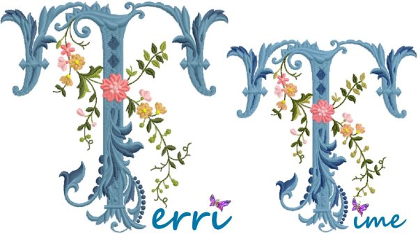 Буквица с растительным орнаментом