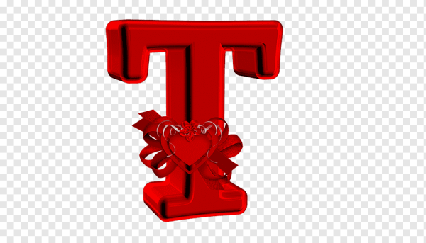 Буква т красная