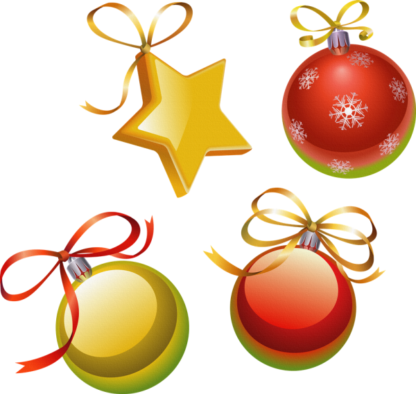 Новогодние игрушки вектор
