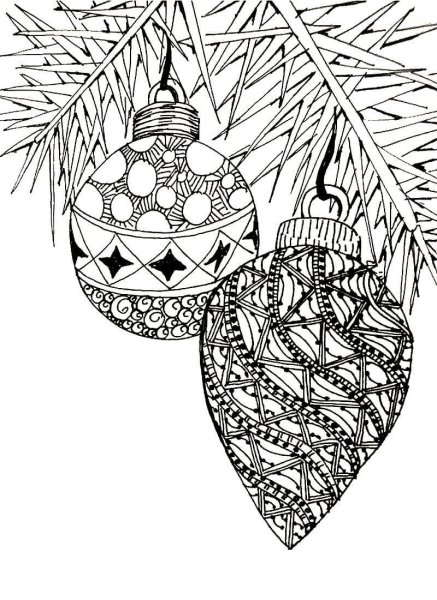 Рисование новогодние шары