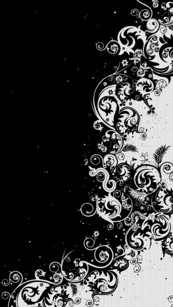 Красивые орнаменты на черном фоне
