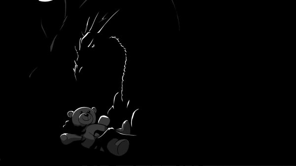 Надписи на черном фоне