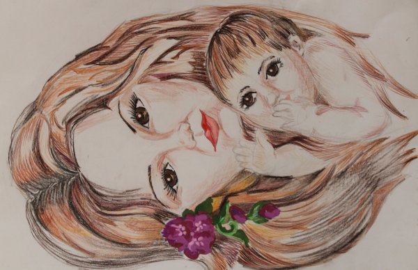 Выставка рисунков моя мама лучше всех