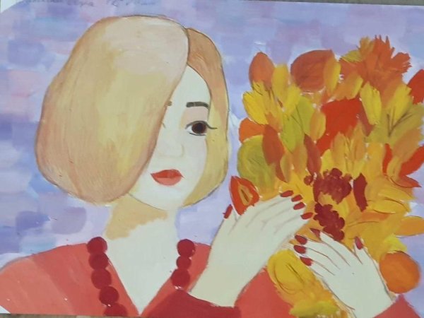 Рисунок на тему моя мама