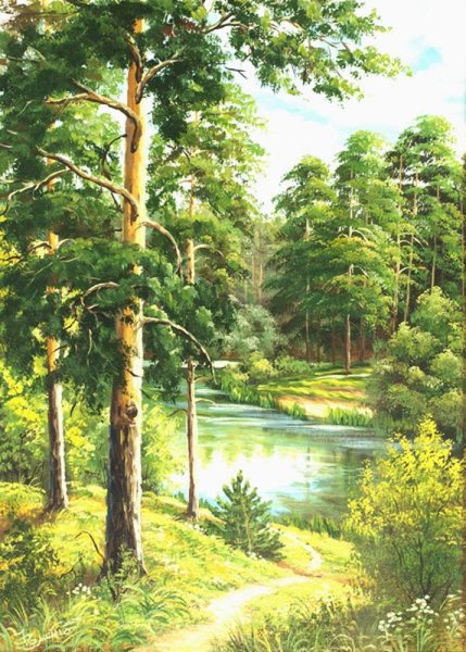 Картина "Лесная тропа"