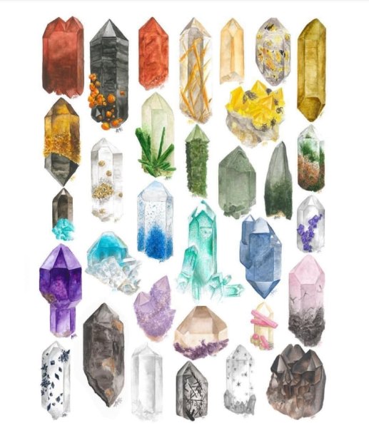 Наклейки Кристаллы