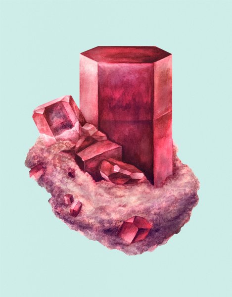 Минералы иллюстрация