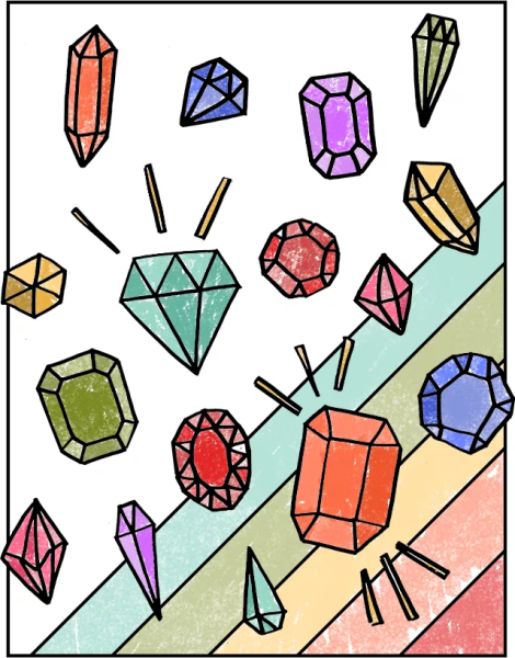 Драгоценные камни рисунок
