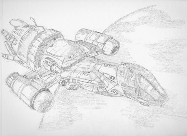Космический корабль рисунок