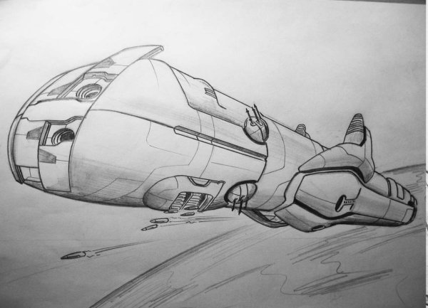 Космический корабль рисунок