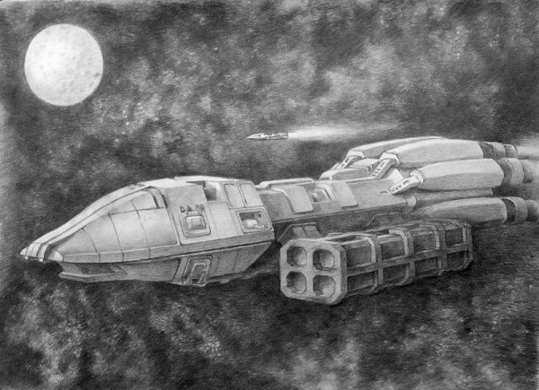 Космический корабль рисунок