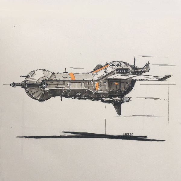 Космический корабль эскиз