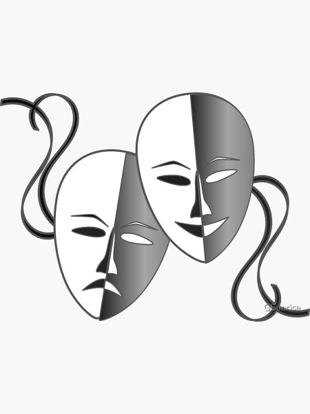 Театральные маски комедия и трагедия