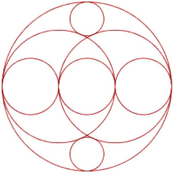 Фигуры из окружностей циркулем