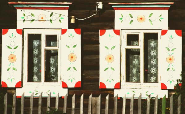 Урало Сибирская роспись наличников