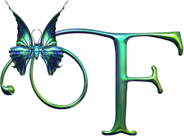 Буква ф на прозрачном фоне