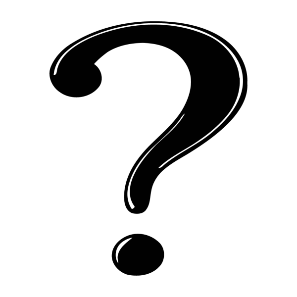 Знак вопроса цветной