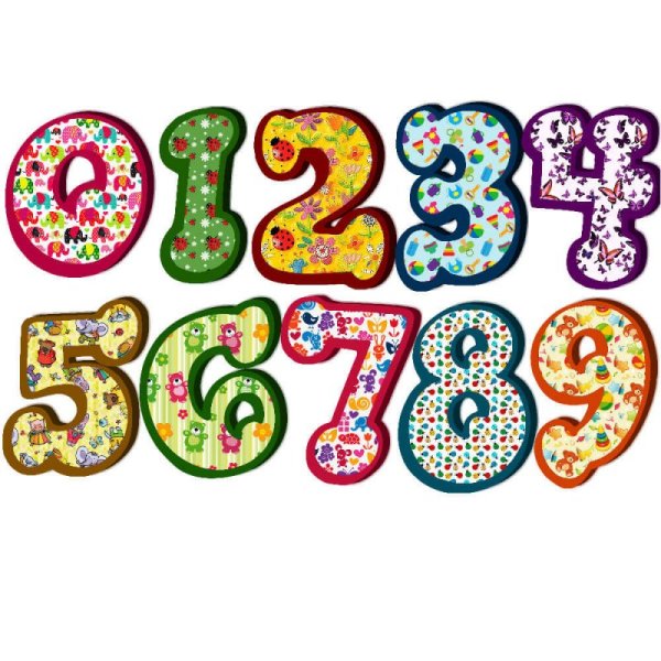 Цветные цифры