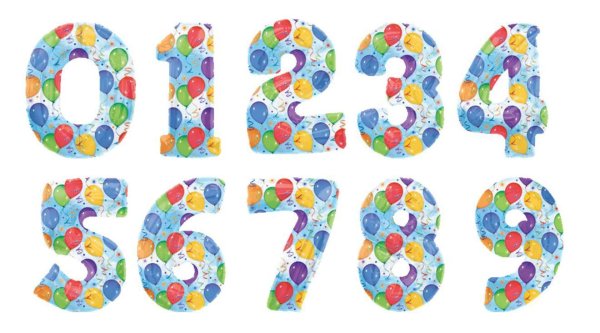 Цветные цифры