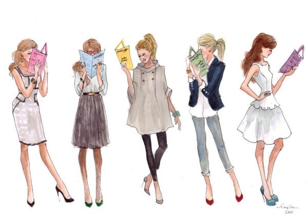 Модная одежда рисунок